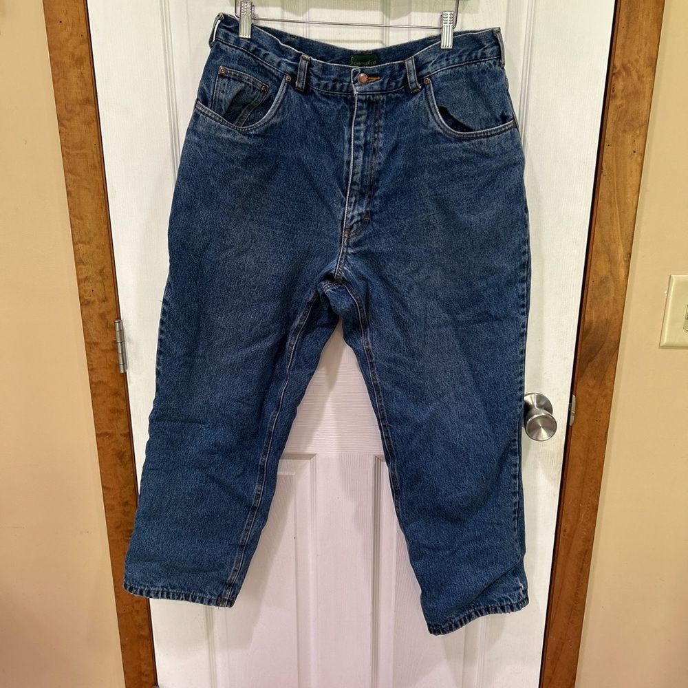 Flannel-Lined Jeans Men's 36 Short Warm Winter Denim